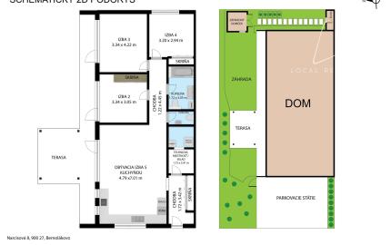  Bernolákovo- 4 izbový bungalov, novostavba, kompletne zariadený