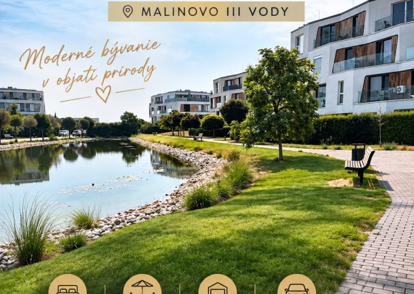 PRIPRAVUJEME | Moderný 3 izbový byt s 2 terasami v Malinove