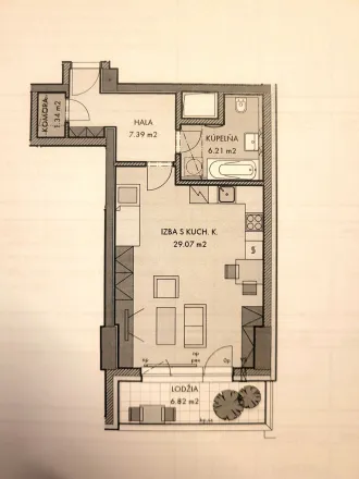 Svetlý 1-izbový apartmán s balkónom v rezidencii PREMIÈRE - fotografia 6